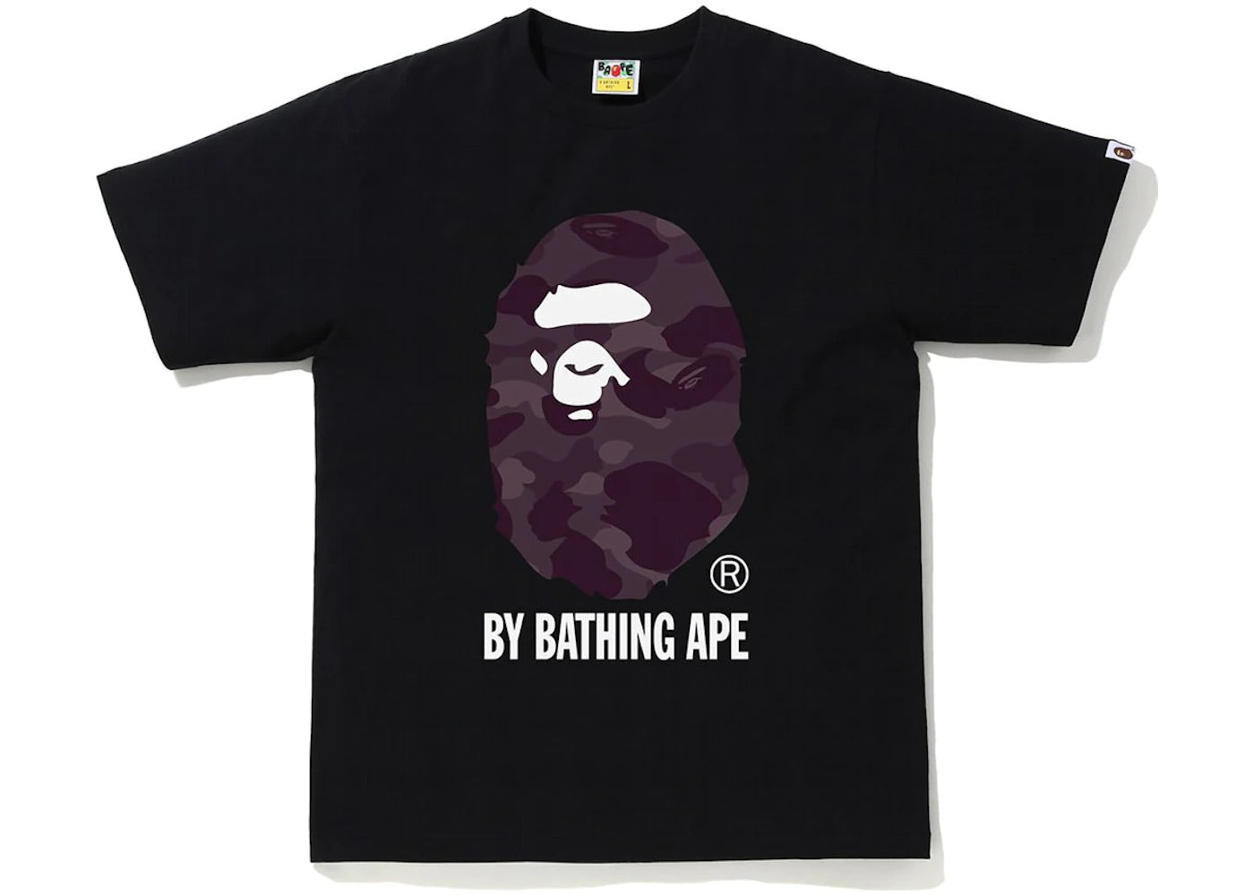 Camiseta BAPE Color Camo de Bathing Ape Negro/Borgoña