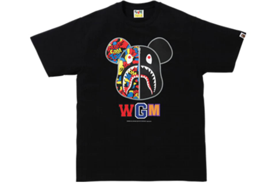 BAPE x Medicom Toy Camo Bear Camiseta (FW20) Negro