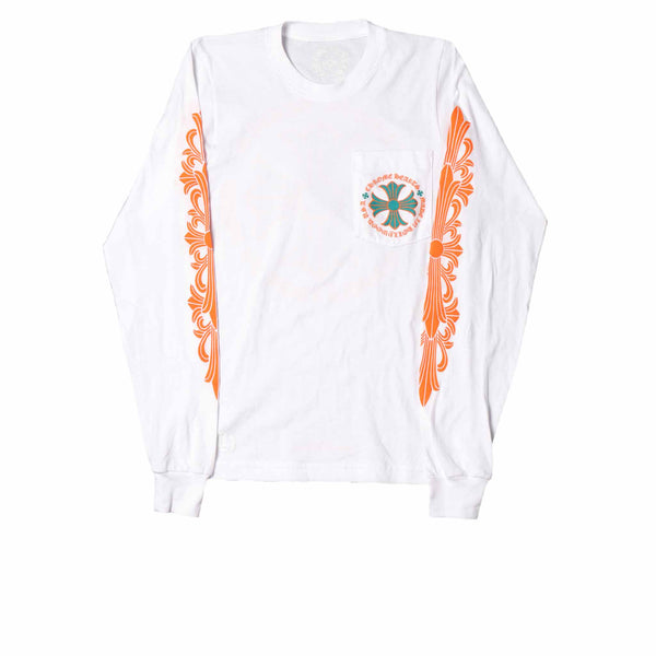 Chrome Hearts Miami Art Basel Exclusive L/S T-shirt White/Green/Orange