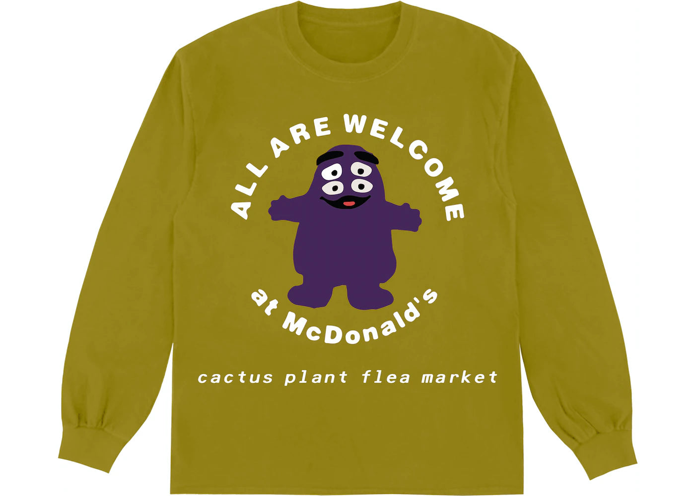 CPFM x McDonald's Grimace Long Sleeve T-shirt Pickle