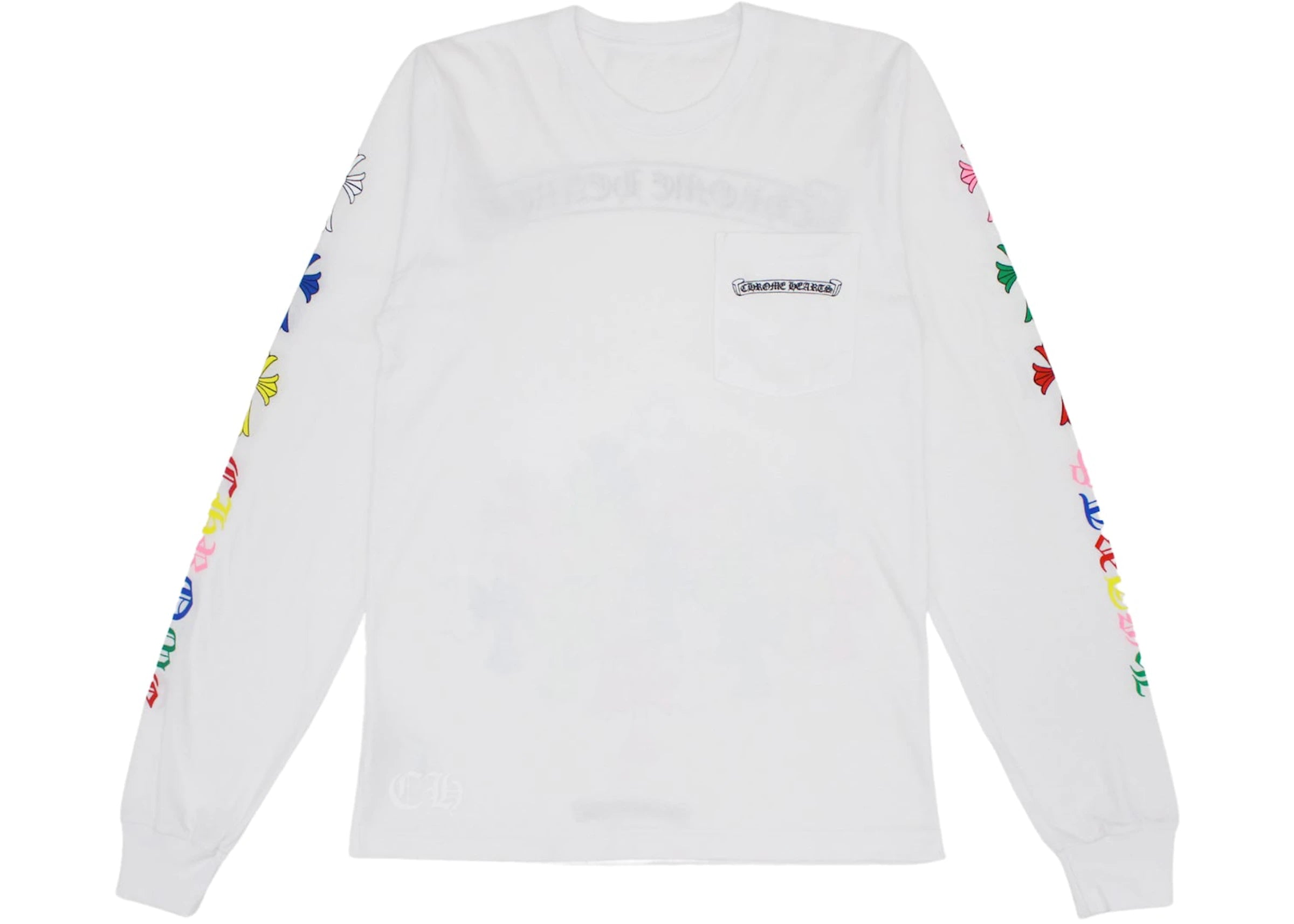 Chrome Hearts Multi Color Cross L/S T-shirt White