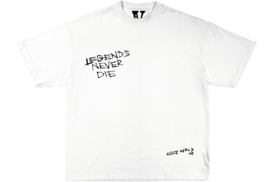 Camiseta Vlone x Juice Wrld Legends Never Die blanca