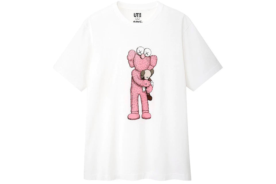 KAWS x Uniqlo Pink BFF Tee (US Sizing) White