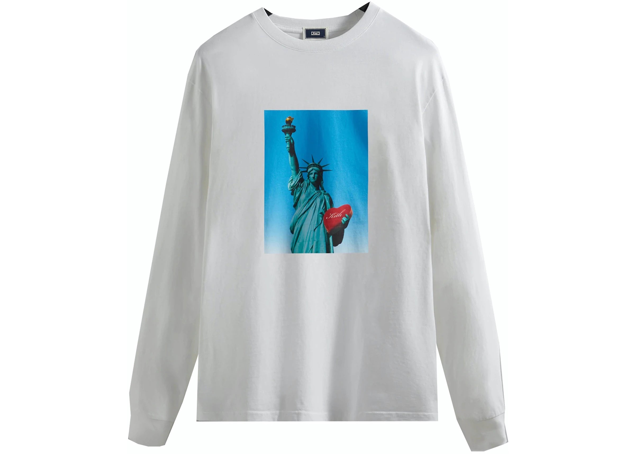 Kith Lady Liberty In Love L/S Tee White