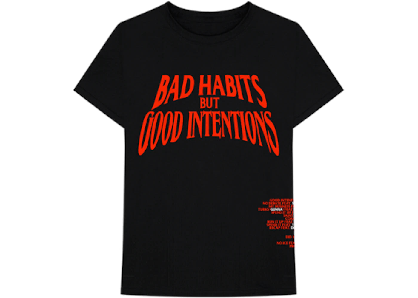 Camiseta Nav x Vlone Bad Habits negra