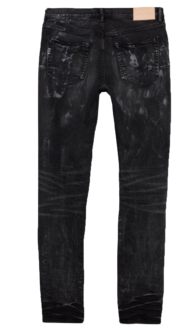 NWT PURPLE BRAND Black Super Fade Weft Repair Jeans Size 36/46 $275 