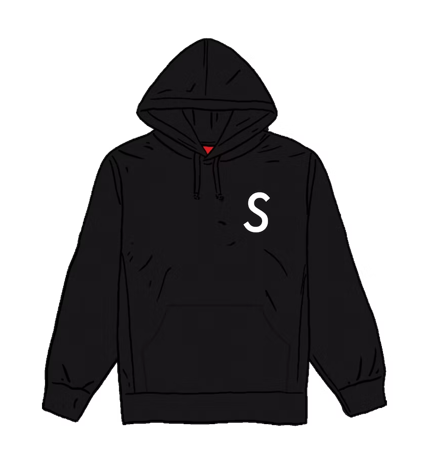 Sudadera con capucha Supreme Swarovski S Logo Negro