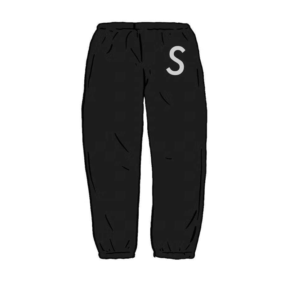 Supreme Swarovski S Logo Sweatpant Black