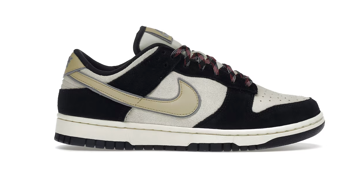 Nike Dunk Low LX Black Suede Team Gold