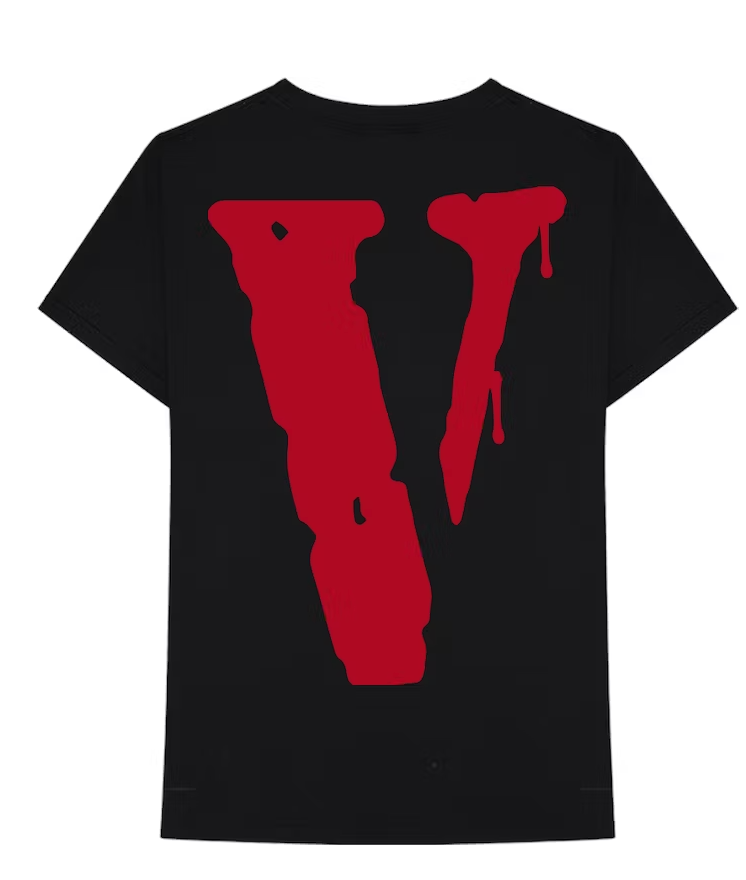 Camiseta de goteo City Morgue x Vlone negra