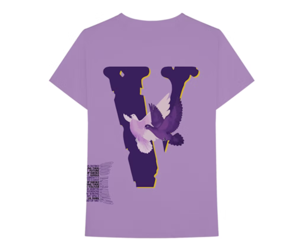 Camiseta Nav x Vlone Doves Púrpura