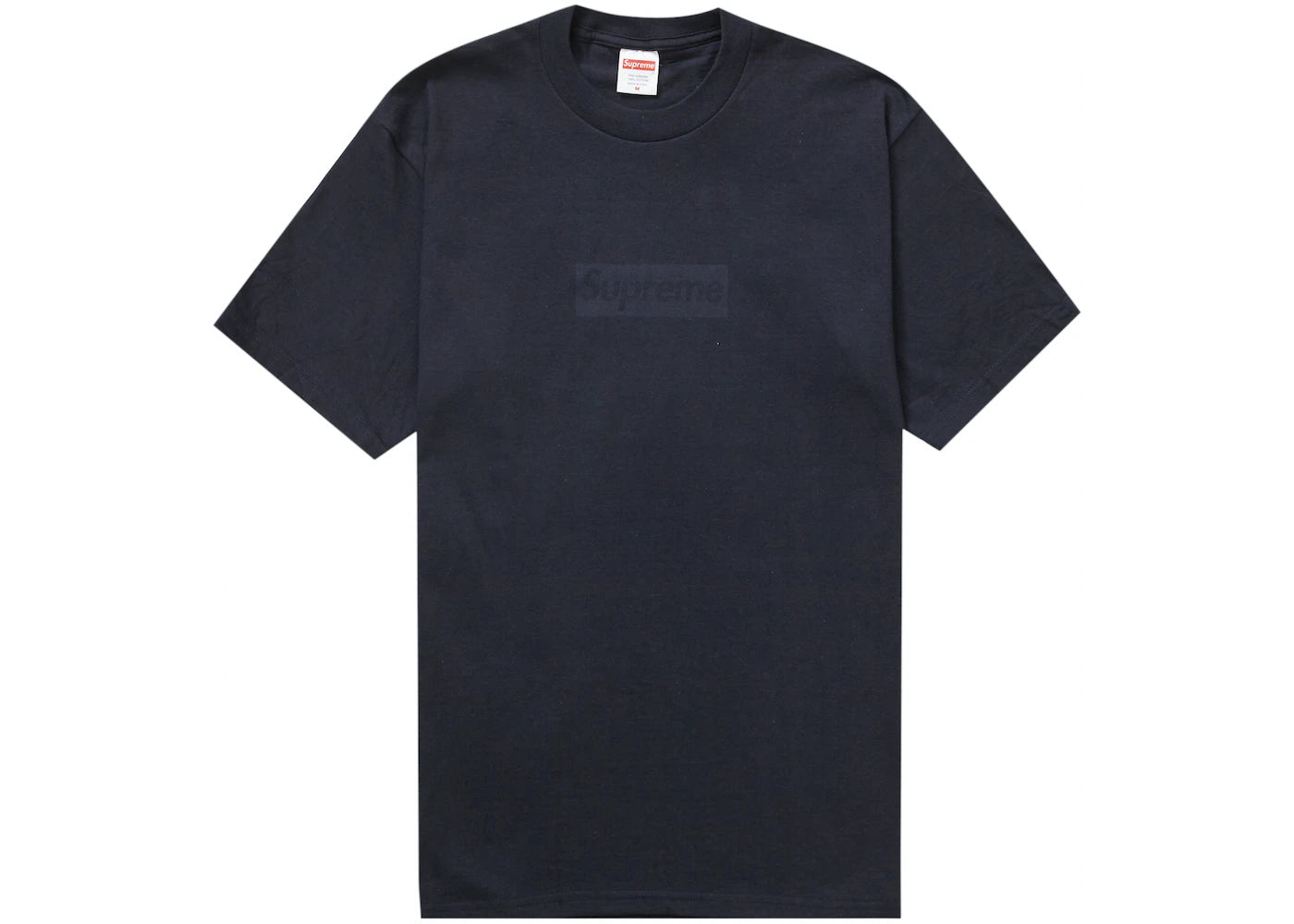 Camiseta Supreme Tonal Box Logo Azul marino