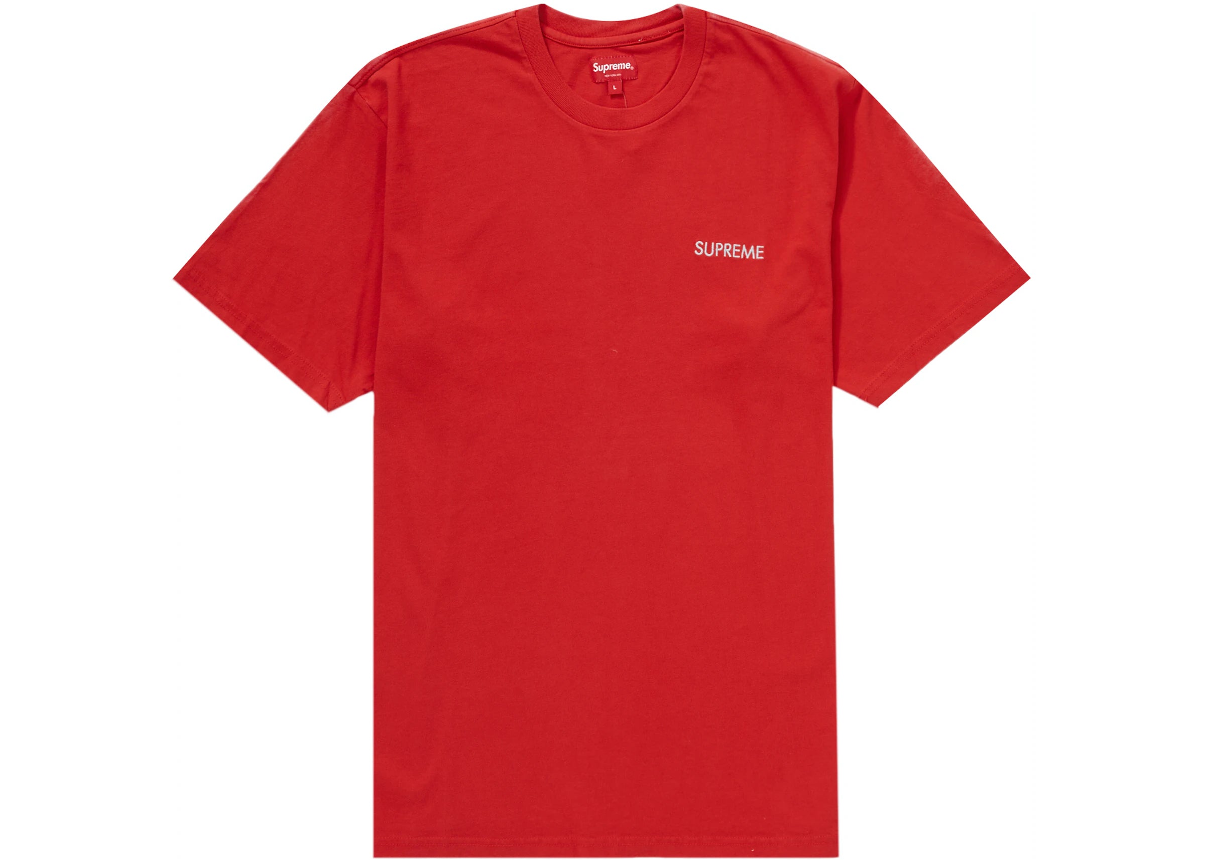 Supreme Washed Capital S/S Top Red