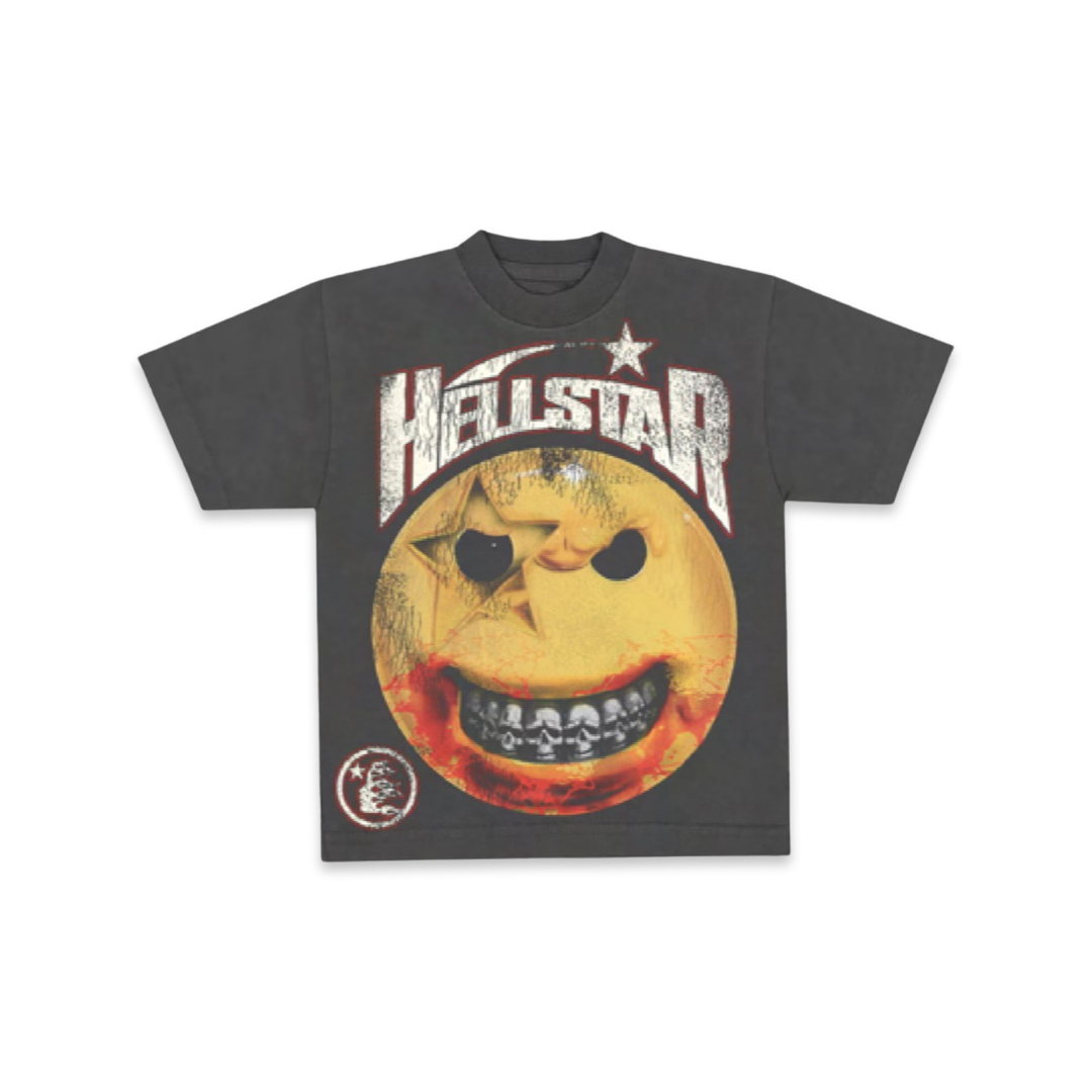 Hellstar Studios Evil Smile T-Shirt Washed Black