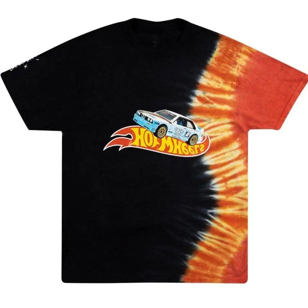 Travis Scott JACKBOYS Camiseta de carreras Tie-Dye
